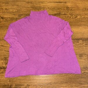 Purple Loft/ Lou & Grey mockneck sweater
